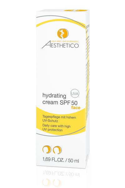 AESTHETICO hydrating cream SPF 50 Tagespflege mit hohem UV-Schutz